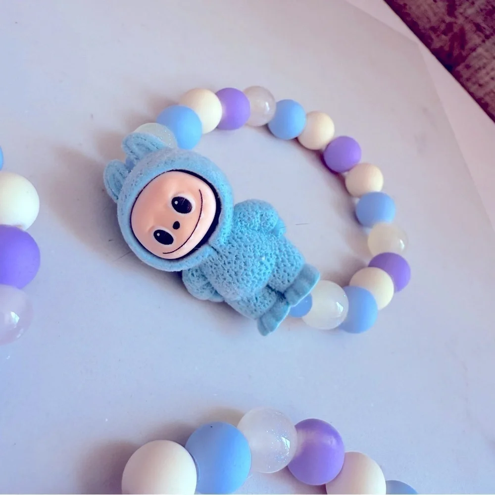 NWOT 1 Handmade Labubu Colored Beaded Bracelet for Kids
